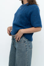Load image into Gallery viewer, Modern x ZARA Blue Short Sleeve Oversized Knit Sweater (XS-M)