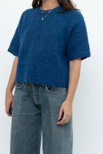 Load image into Gallery viewer, Modern x ZARA Blue Short Sleeve Oversized Knit Sweater (XS-M)