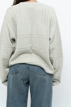 Load image into Gallery viewer, Vintage x Slate Grey Patterned Knit Sweater (XS-L)