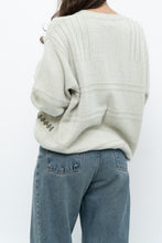 Load image into Gallery viewer, Vintage x Slate Grey Patterned Knit Sweater (XS-L)