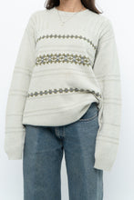 Load image into Gallery viewer, Vintage x Slate Grey Patterned Knit Sweater (XS-L)