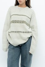 Load image into Gallery viewer, Vintage x Slate Grey Patterned Knit Sweater (XS-L)