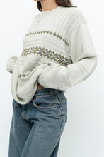 Load image into Gallery viewer, Vintage x Slate Grey Patterned Knit Sweater (XS-L)