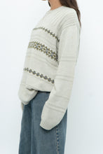 Load image into Gallery viewer, Vintage x Slate Grey Patterned Knit Sweater (XS-L)