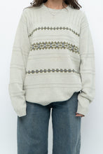 Load image into Gallery viewer, Vintage x Slate Grey Patterned Knit Sweater (XS-L)
