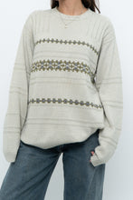 Load image into Gallery viewer, Vintage x Slate Grey Patterned Knit Sweater (XS-L)