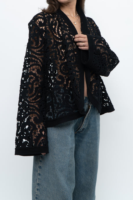 Vintage x Made in Hong Kong x Black Wool Oversized Jacket (S-L)
