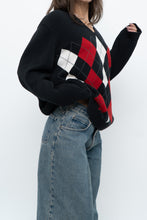 Load image into Gallery viewer, Vintage x TOMMY HILFIGER Cotton Argyle Knit Sweater (XS-L)