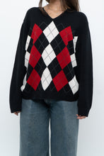 Load image into Gallery viewer, Vintage x TOMMY HILFIGER Cotton Argyle Knit Sweater (XS-L)