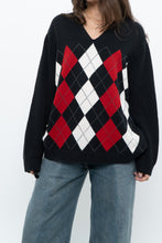 Load image into Gallery viewer, Vintage x TOMMY HILFIGER Cotton Argyle Knit Sweater (XS-L)