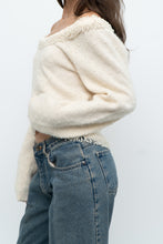 Load image into Gallery viewer, Vintage x Made in Hong Kong x Cream Pearl Beaded Off-Shoulder Sweater (S, M)