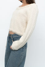 Load image into Gallery viewer, Vintage x Made in Hong Kong x Cream Pearl Beaded Off-Shoulder Sweater (S, M)