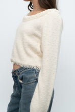 Load image into Gallery viewer, Vintage x Made in Hong Kong x Cream Pearl Beaded Off-Shoulder Sweater (S, M)