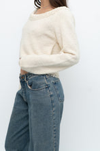 Load image into Gallery viewer, Vintage x Made in Hong Kong x Cream Pearl Beaded Off-Shoulder Sweater (S, M)