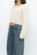 Load image into Gallery viewer, Vintage x Made in Hong Kong x Cream Pearl Beaded Off-Shoulder Sweater (S, M)