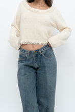 Load image into Gallery viewer, Vintage x Made in Hong Kong x Cream Pearl Beaded Off-Shoulder Sweater (S, M)