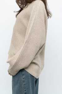 Modern x Oatmeal Ribbed Cozy Knit Sweater (XS-L)