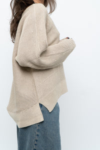 Modern x Oatmeal Ribbed Cozy Knit Sweater (XS-L)