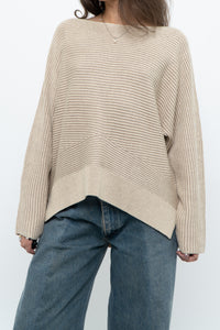 Modern x Oatmeal Ribbed Cozy Knit Sweater (XS-L)