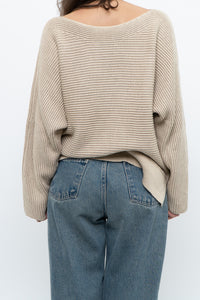 Modern x Oatmeal Ribbed Cozy Knit Sweater (XS-L)