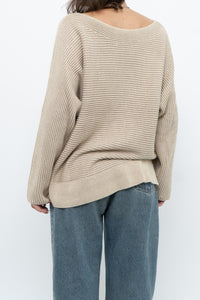 Modern x Oatmeal Ribbed Cozy Knit Sweater (XS-L)