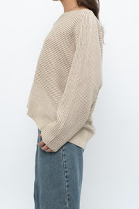 Modern x Oatmeal Ribbed Cozy Knit Sweater (XS-L)
