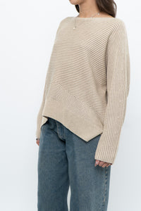 Modern x Oatmeal Ribbed Cozy Knit Sweater (XS-L)