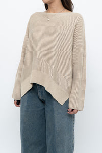 Modern x Oatmeal Ribbed Cozy Knit Sweater (XS-L)