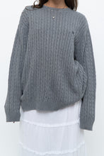 Load image into Gallery viewer, Vintage x CHAPS Grey Cableknit Cotton Sweater (XS-L)