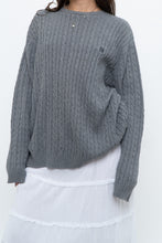 Load image into Gallery viewer, Vintage x CHAPS Grey Cableknit Cotton Sweater (XS-L)