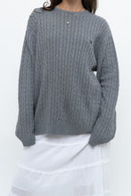 Load image into Gallery viewer, Vintage x CHAPS Grey Cableknit Cotton Sweater (XS-L)