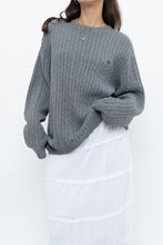 Load image into Gallery viewer, Vintage x CHAPS Grey Cableknit Cotton Sweater (XS-L)