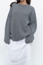 Load image into Gallery viewer, Vintage x CHAPS Grey Cableknit Cotton Sweater (XS-L)
