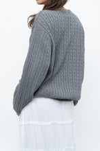 Load image into Gallery viewer, Vintage x CHAPS Grey Cableknit Cotton Sweater (XS-L)