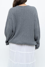 Load image into Gallery viewer, Vintage x CHAPS Grey Cableknit Cotton Sweater (XS-L)