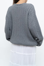 Load image into Gallery viewer, Vintage x CHAPS Grey Cableknit Cotton Sweater (XS-L)