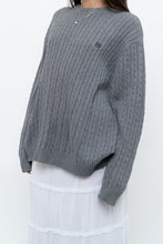 Load image into Gallery viewer, Vintage x CHAPS Grey Cableknit Cotton Sweater (XS-L)