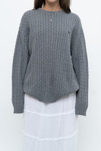 Load image into Gallery viewer, Vintage x CHAPS Grey Cableknit Cotton Sweater (XS-L)