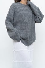 Load image into Gallery viewer, Vintage x CHAPS Grey Cableknit Cotton Sweater (XS-L)