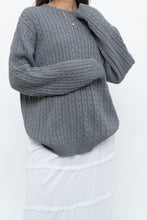 Load image into Gallery viewer, Vintage x CHAPS Grey Cableknit Cotton Sweater (XS-L)