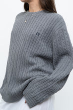 Load image into Gallery viewer, Vintage x CHAPS Grey Cableknit Cotton Sweater (XS-L)