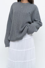 Load image into Gallery viewer, Vintage x CHAPS Grey Cableknit Cotton Sweater (XS-L)
