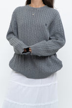 Load image into Gallery viewer, Vintage x CHAPS Grey Cableknit Cotton Sweater (XS-L)