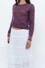 Load image into Gallery viewer, RUBY x Heathered Purple Mohair Cropped Sweater (XS-M)