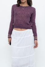 Load image into Gallery viewer, RUBY x Heathered Purple Mohair Cropped Sweater (XS-M)