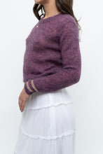 Load image into Gallery viewer, RUBY x Heathered Purple Mohair Cropped Sweater (XS-M)