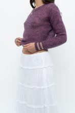 Load image into Gallery viewer, RUBY x Heathered Purple Mohair Cropped Sweater (XS-M)