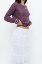 Load image into Gallery viewer, RUBY x Heathered Purple Mohair Cropped Sweater (XS-M)