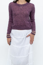 Load image into Gallery viewer, RUBY x Heathered Purple Mohair Cropped Sweater (XS-M)