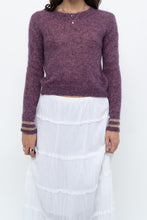 Load image into Gallery viewer, RUBY x Heathered Purple Mohair Cropped Sweater (XS-M)